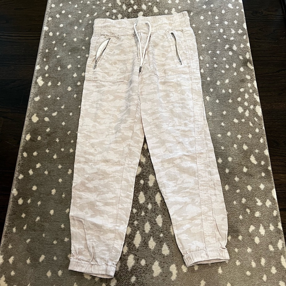 Athleta Cabo Tide Linen Jogger size 6